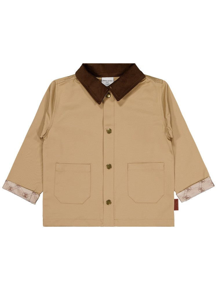 Pierre Cardin Gömlek Yaka 2-5 Yaş Mont - Bej