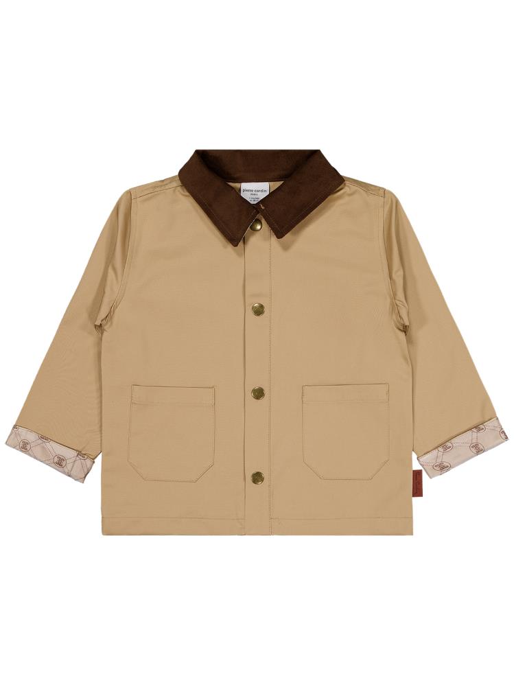 Pierre Cardin Gömlek Yaka 2-5 Yaş Mont - Bej