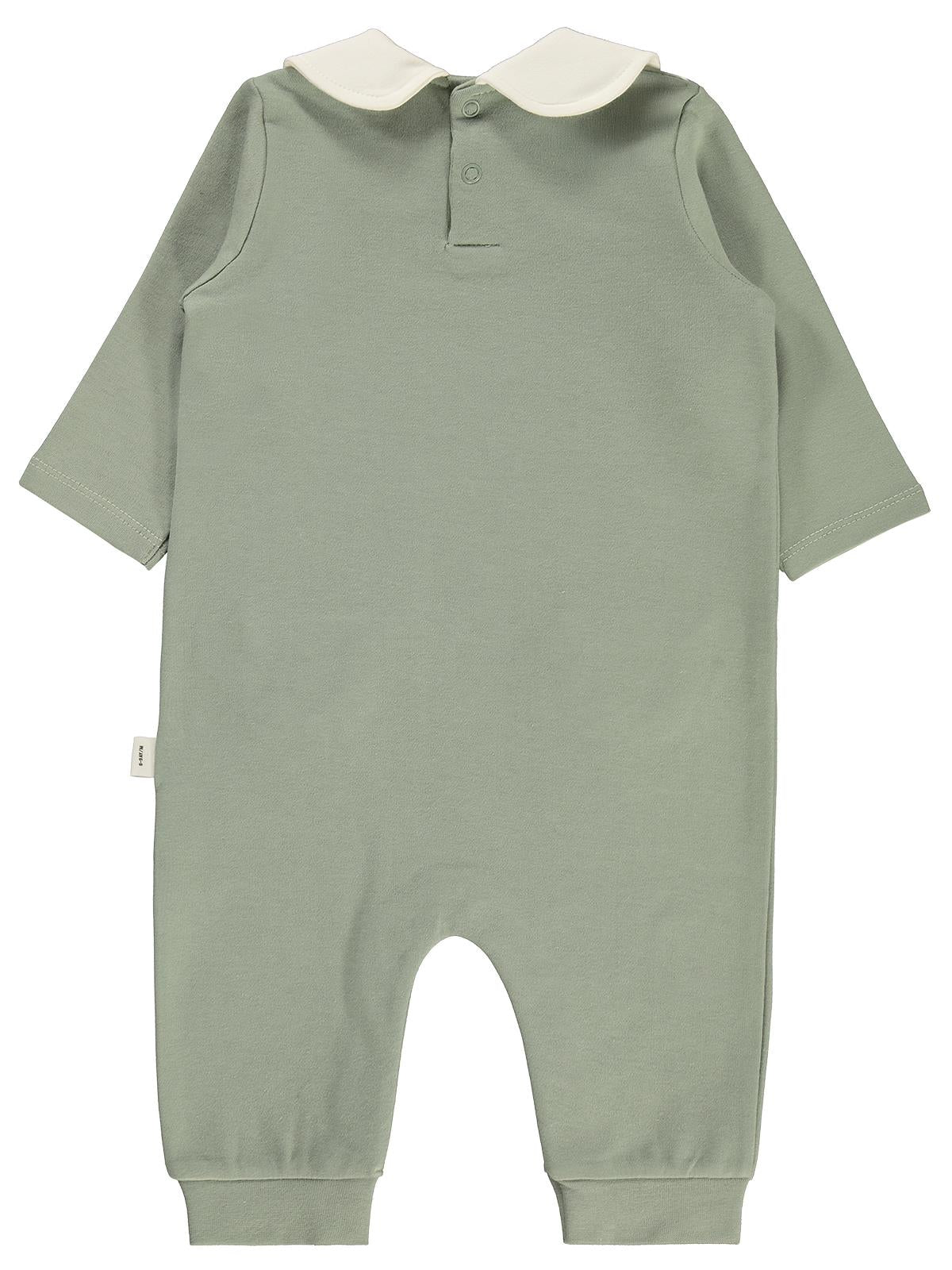 Civil Baby Çiçek Cep Baskı 6-18 Ay Tulum - Yeşil