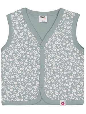 Civil Baby Çiçek Empirme 6-18 Ay Yelek - Yeşil