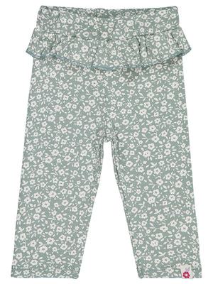 Civil Baby Çiçek Empirme 6-18 Ay Tek Alt Bebe - Yeşil