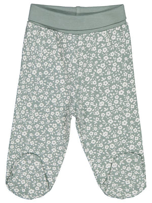 Civil Baby Çiçek Empirme 1-9 Ay Tek Alt Bebe - Yeşil