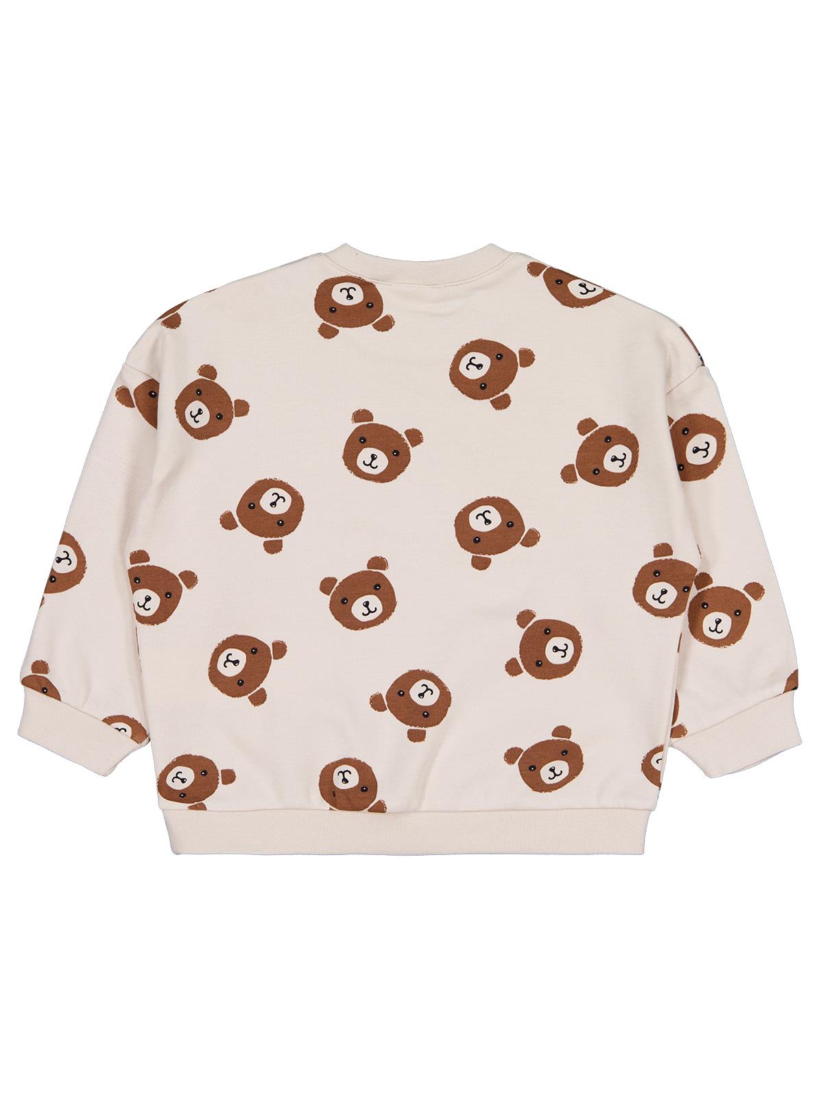 Civil Baby Ayı Baskı 6-18 Ay Sweatshirt - Bej