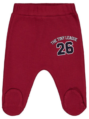 Civil Baby 26 Baskılı 1-9 Ay Tek Alt Bebe - Bordo