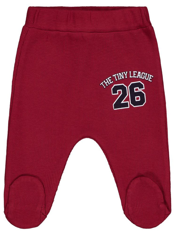 Civil Baby 26 Baskılı 1-9 Ay Tek Alt Bebe - Bordo