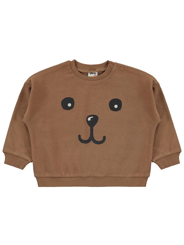 Civil Baby Ayıcık Empirme Baskılı 6-18 Ay Takım - Bej