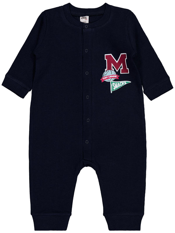 Civil Baby M Baskılı 6-18 Ay Tulum - Lacivert