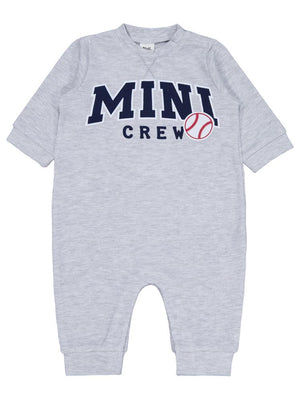 Civil Baby Mini Crew Baskılı 6-18 Ay Tulum - Gri