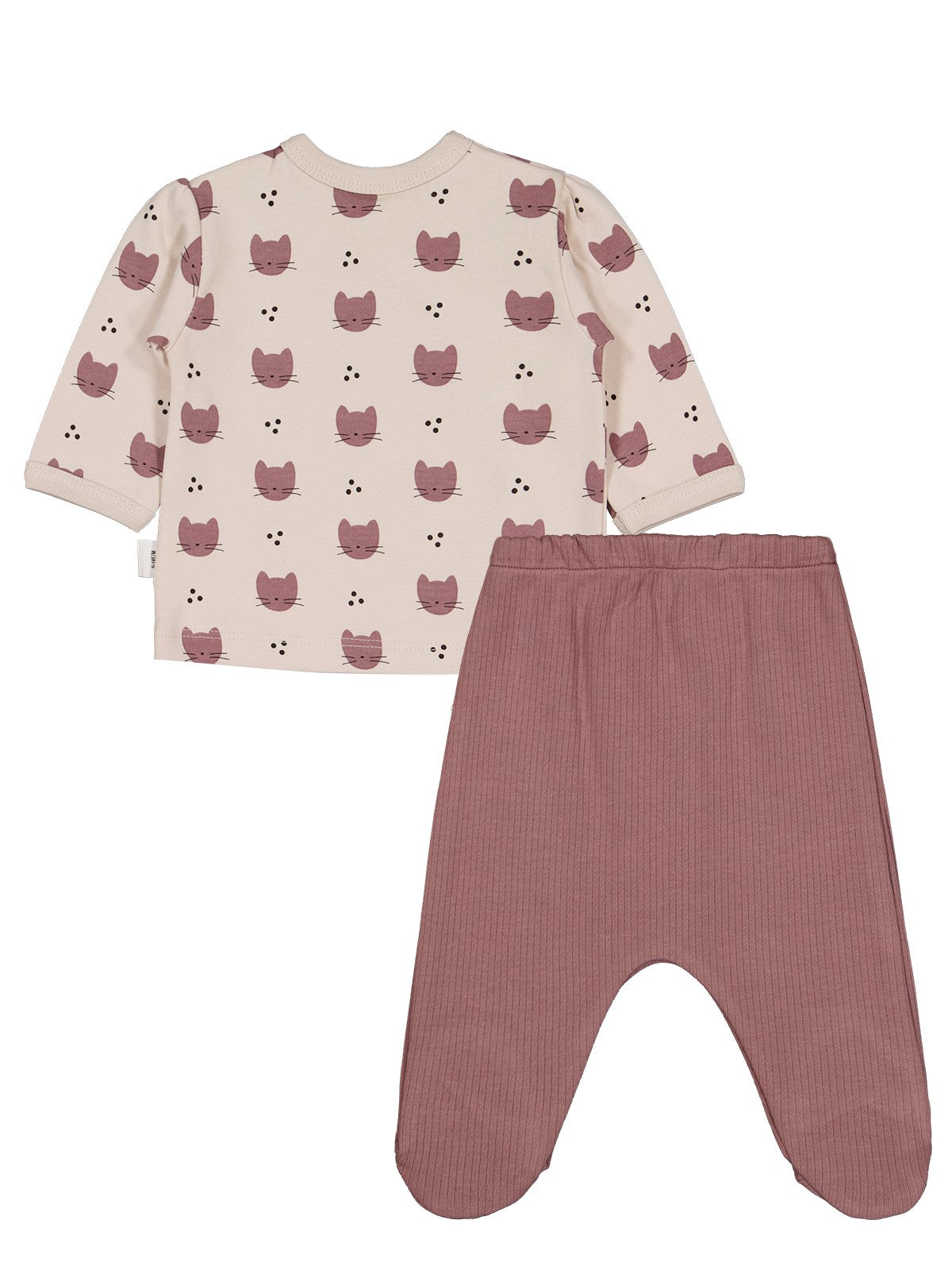 Civil Baby Kedi Empirme 4 lü 0-1 Ay Zıbın Takımları - Bej
