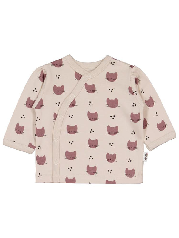 Civil Baby Kedi Empirme 4 lü 0-1 Ay Zıbın Takımları - Bej