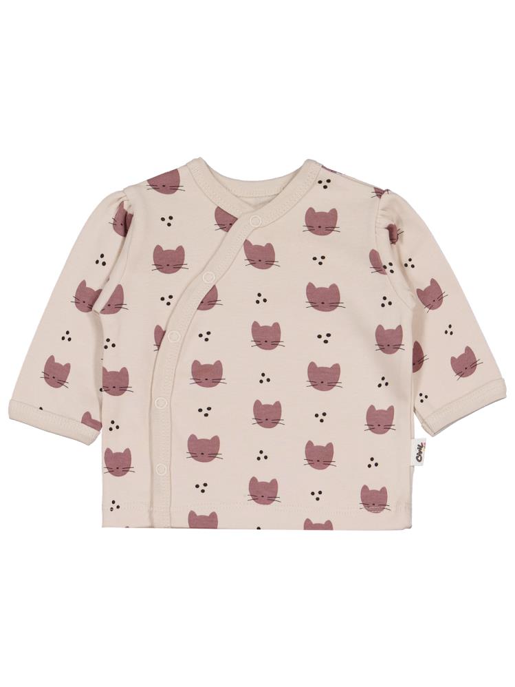 Civil Baby Kedi Empirme 4 lü 0-1 Ay Zıbın Takımları - Bej