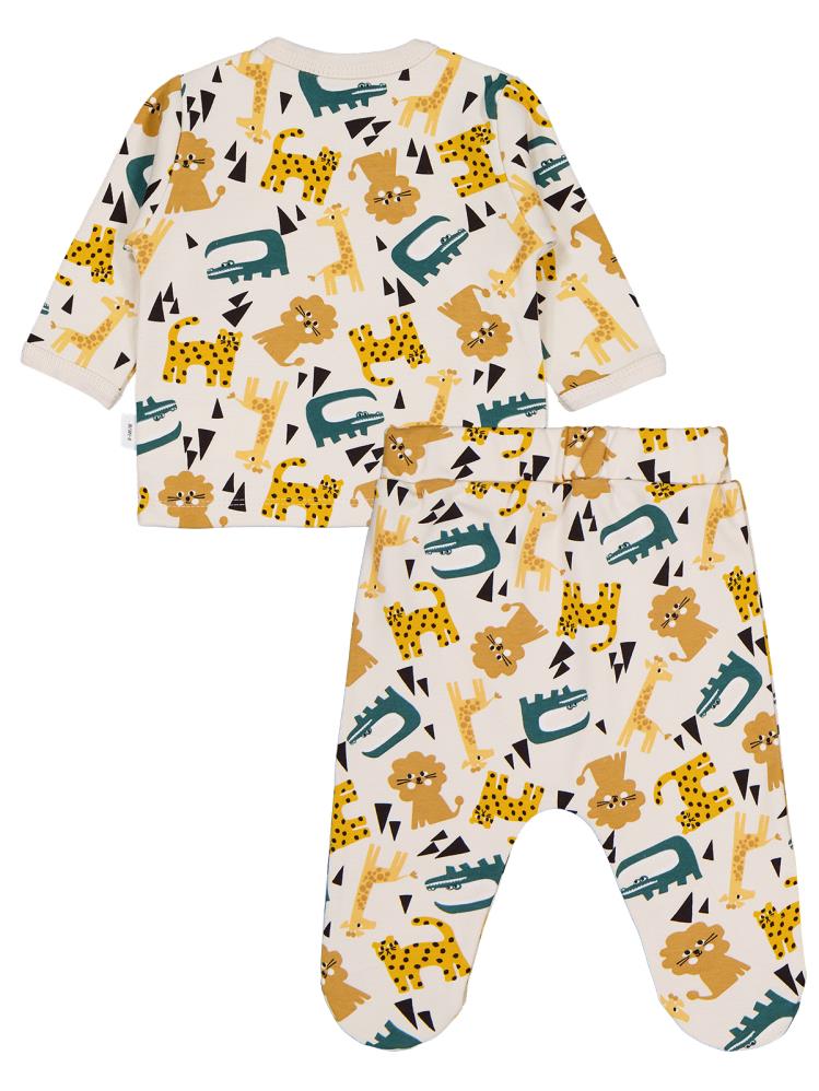 Civil Baby Hayvanlar Empirme 3lü 0-1 Ay Zıbın Takımları - Bej