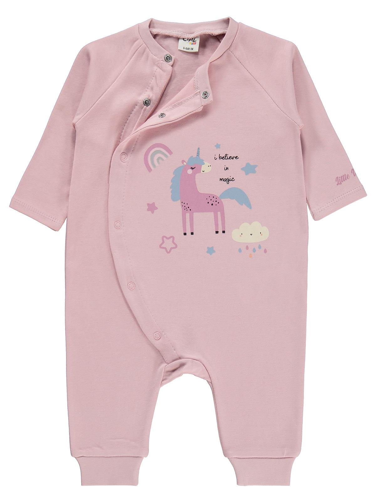Civil Baby Unicorn Baskılı 6-18 Ay Tulum - Pembe