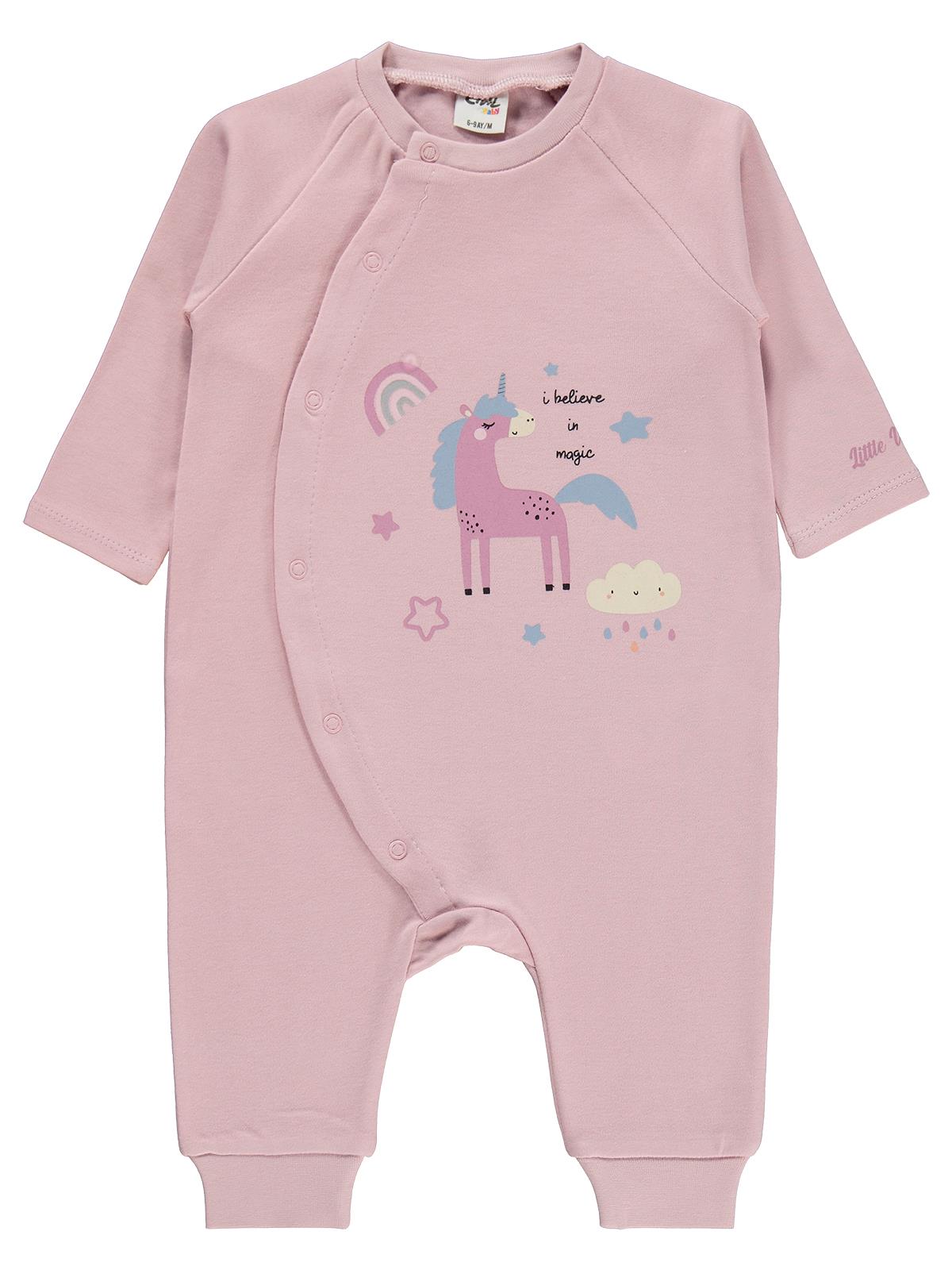 Civil Baby Unicorn Baskılı 6-18 Ay Tulum - Pembe
