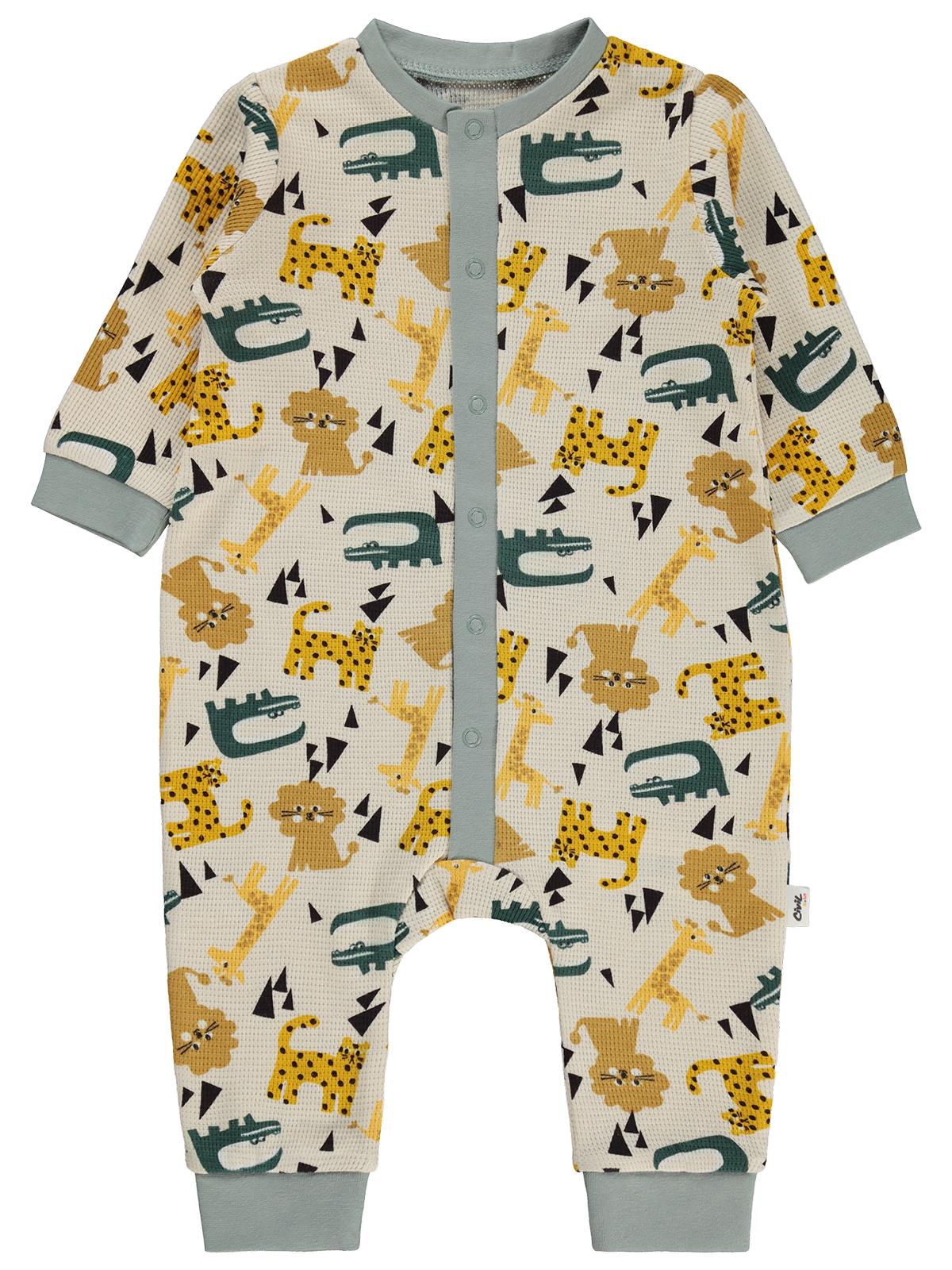 Civil Baby Hayvanlar Empirme 6-18 Ay Tulum - Gri