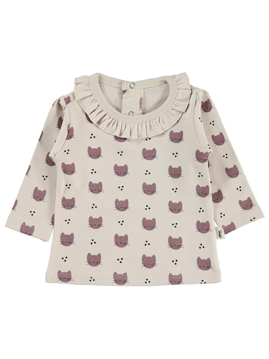 Civil Baby Kedi Empirme 6-18 Ay Sweatshirt - Bej