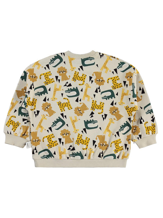 Civil Baby Hayvanlar Empirme 6-18 Ay Sweatshirt - Bej