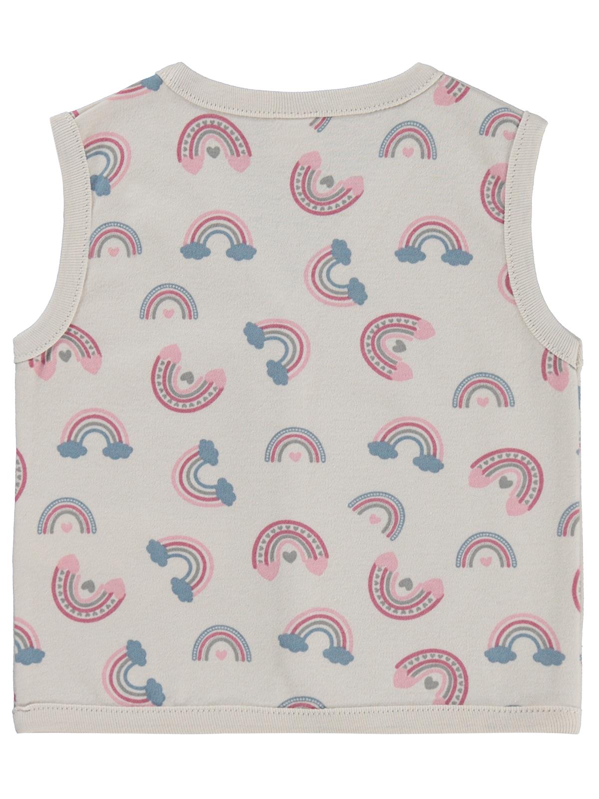 Civil Baby Gökkuşağı Empirme 6-18 Ay Yelek - Bej