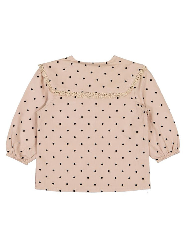 Civil Baby Puan Baskılı Kadife 6-18 Ay Gömlek - Bej