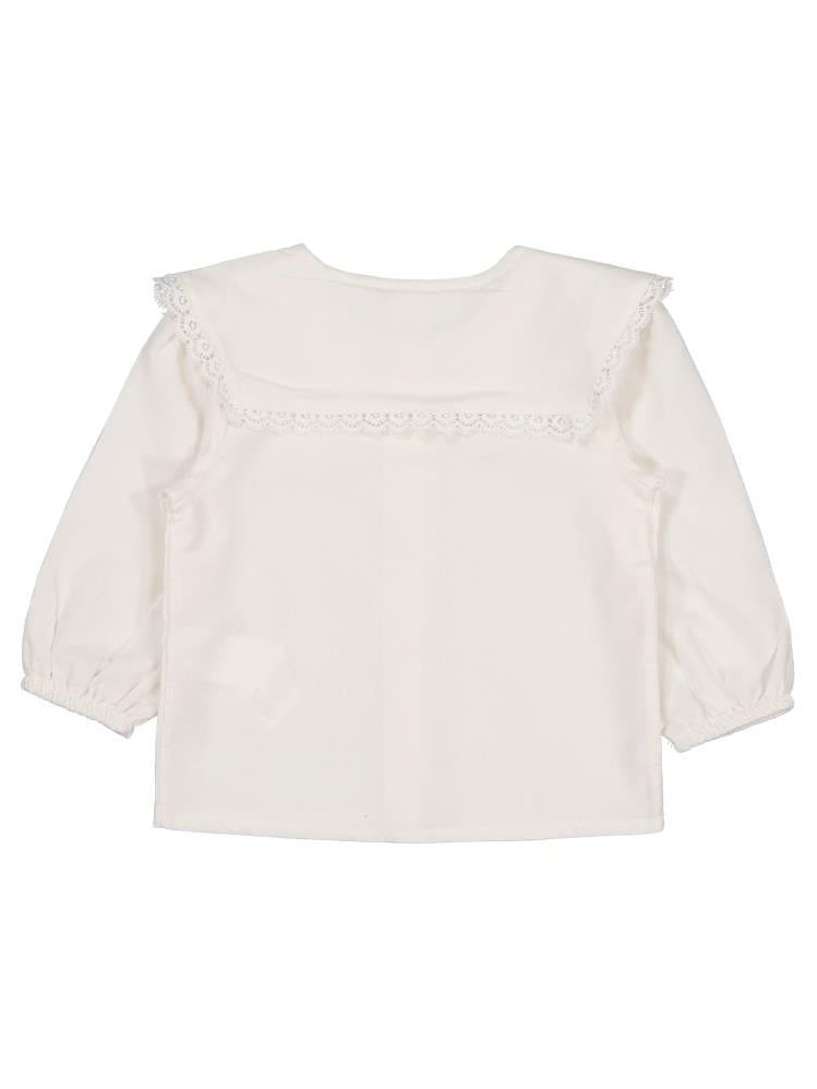 Civil Baby Kadife 6-18 Ay Gömlek - Ekru