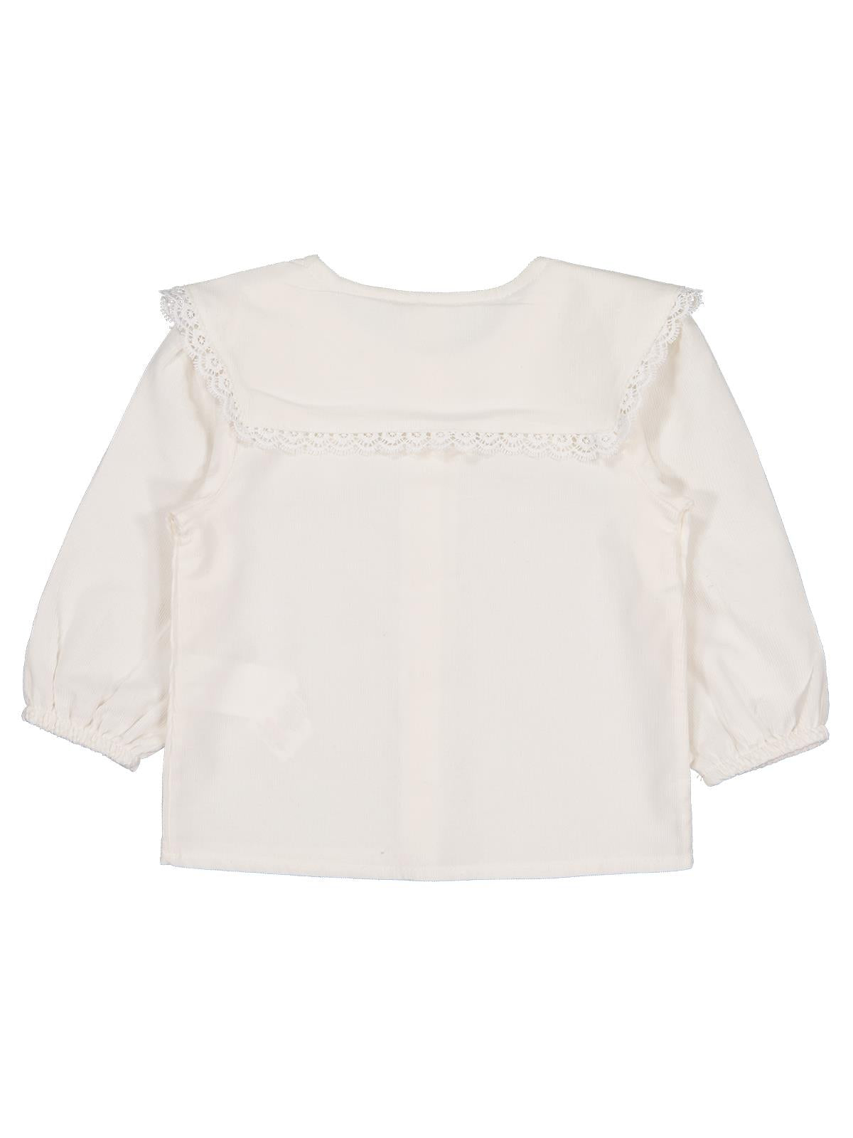 Civil Baby Kadife 6-18 Ay Gömlek - Ekru