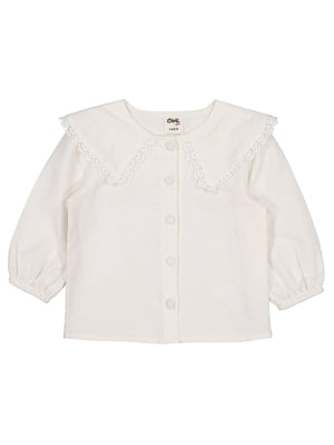 Civil Baby Kadife 6-18 Ay Gömlek Ekru