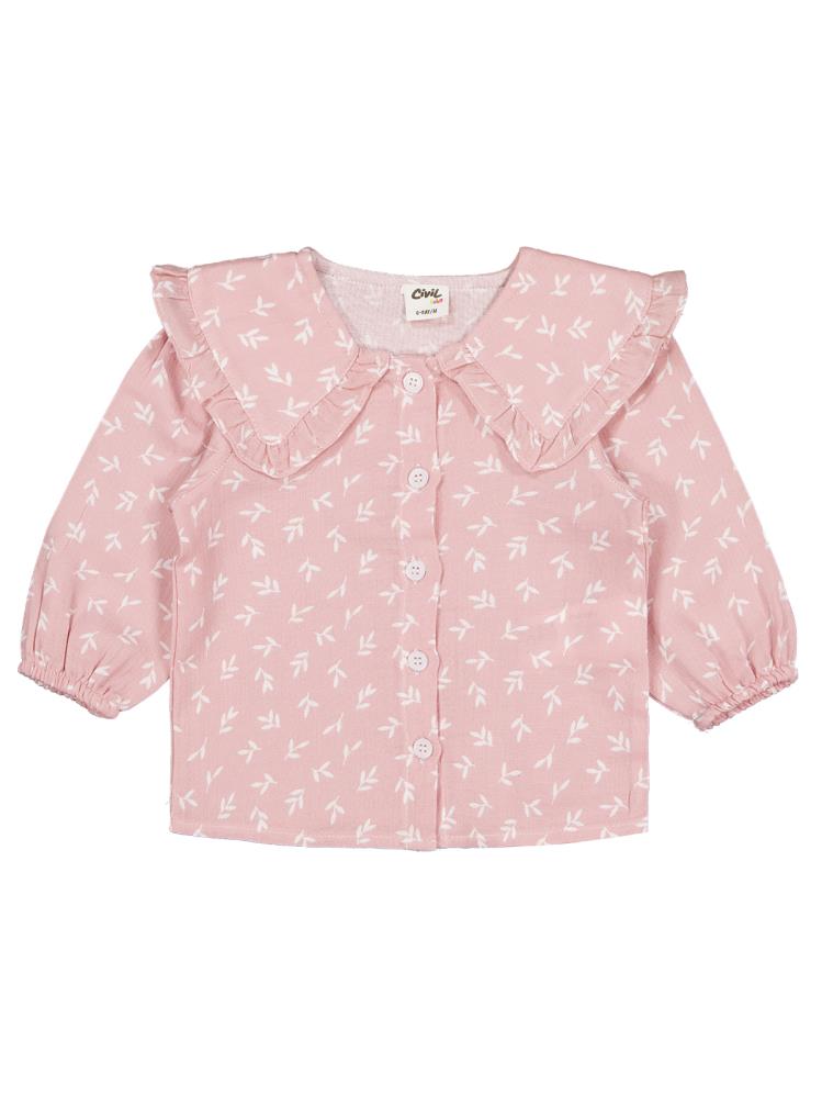 Civil Baby Çiçek Baskılı 6-18 Ay Gömlek - Lila