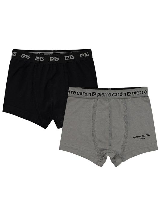 Pierre Cardin Erkek Çocuk 2'li Boxer | Modal Baskılı | Okul Kreş ve Günlük Kullanım