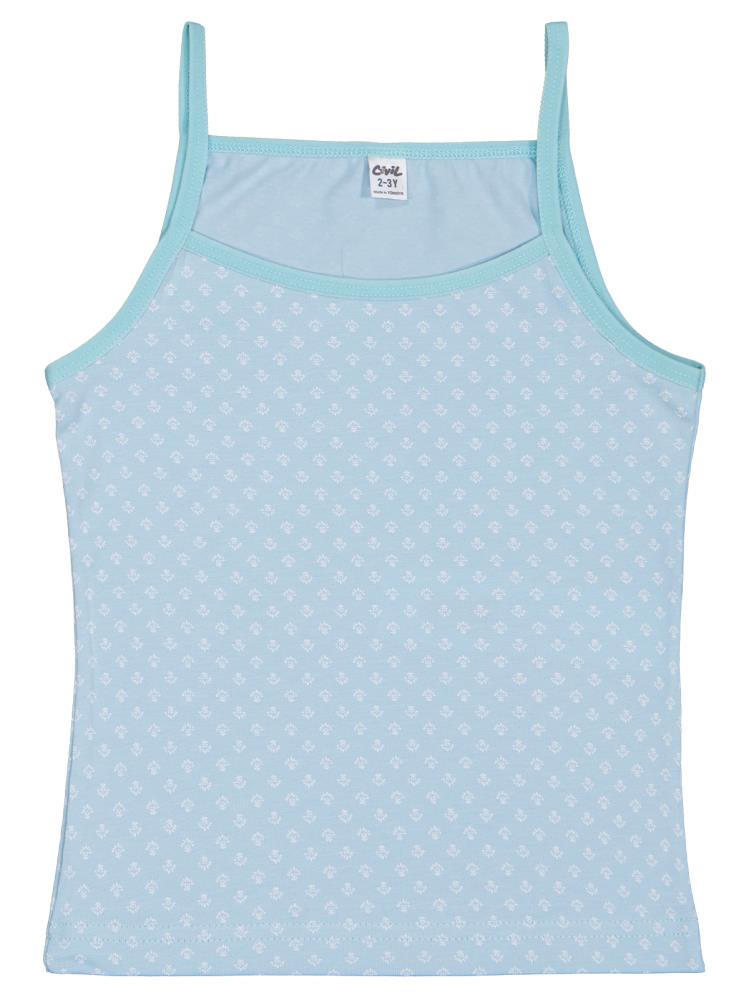 Civil Girls Mint-Ekru  2-10 Yaş Kız Çocuk 2'li Atlet