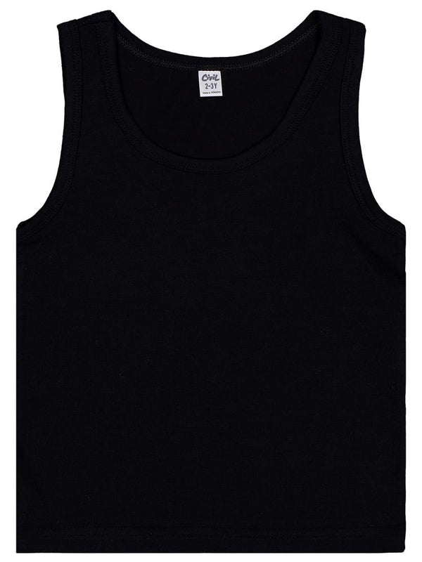 Civil Boys Gri-Siyah 2-12 Yaş Erkek Çocuk 2'li Atlet