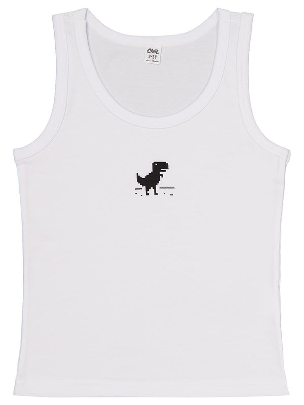 Civil Boys Beyaz-Gri 2-10 Yaş Erkek Çocuk 2'li Atlet