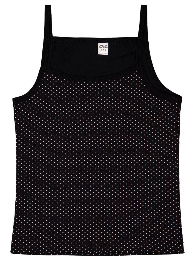 Civil Girls Gülkurusu-Siyah  2-10 Yaş Kız Çocuk 2'li Atlet