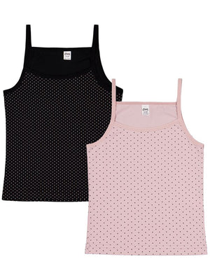 Civil Girls Gülkurusu-Siyah  2-10 Yaş Kız Çocuk 2'li Atlet