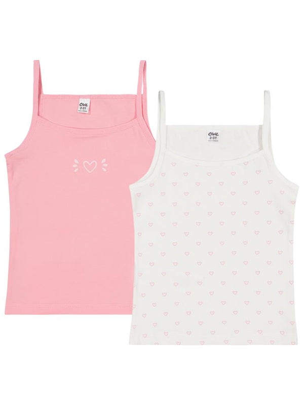 Civil Girls Kalp  2-10 Yaş Kız Çocuk 2'li Atlet