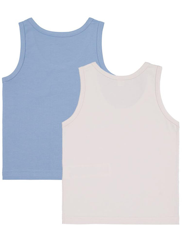 Civil Boys Mavi-Gri 2-12 Yaş Erkek Çocuk 2'li Atlet