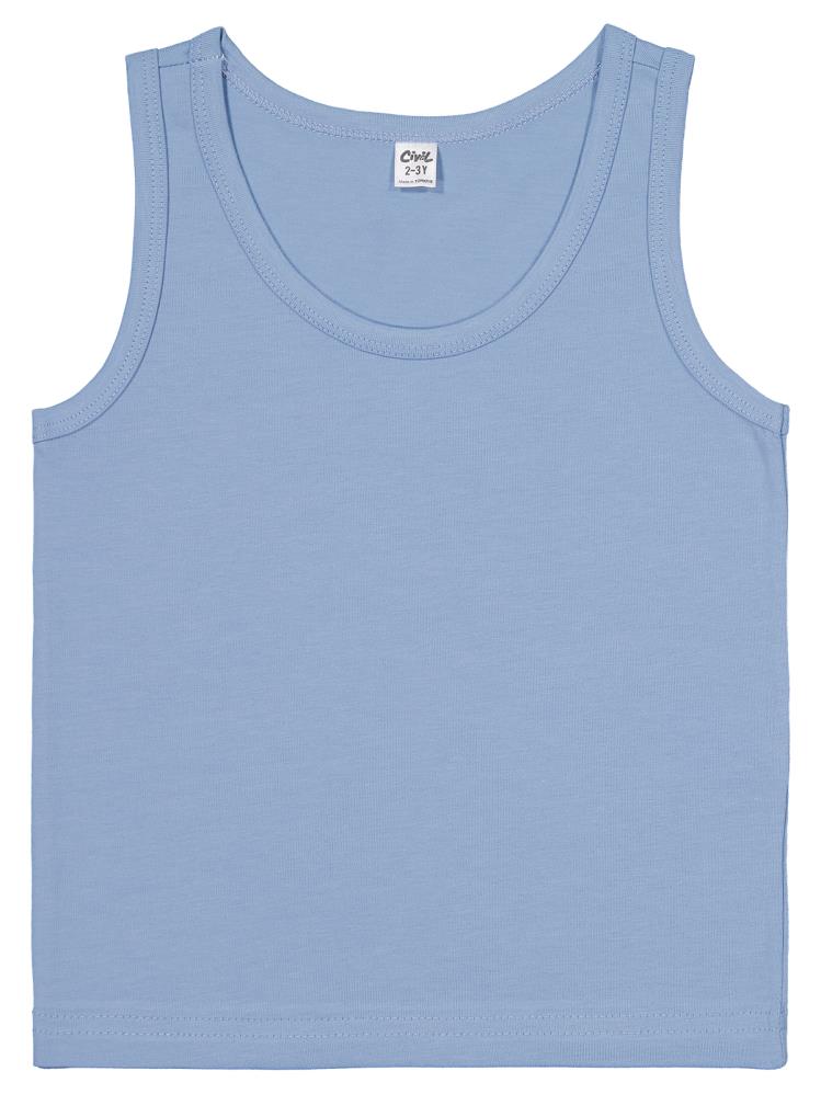 Civil Boys Mavi-Gri 2-12 Yaş Erkek Çocuk 2'li Atlet