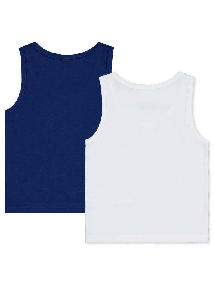 Civil Boys Lacivert-Beyaz 2-12 Yaş Erkek Çocuk 2'li Atlet