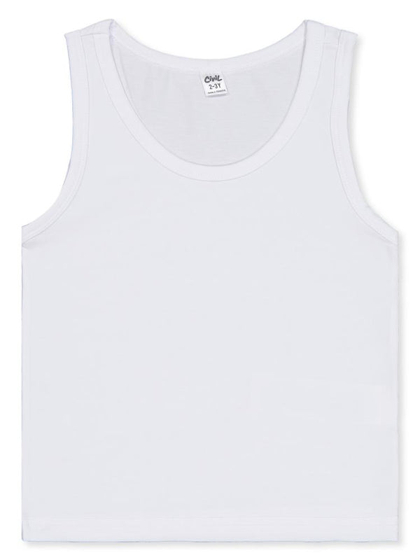 Civil Boys Lacivert-Beyaz 2-12 Yaş Erkek Çocuk 2'li Atlet