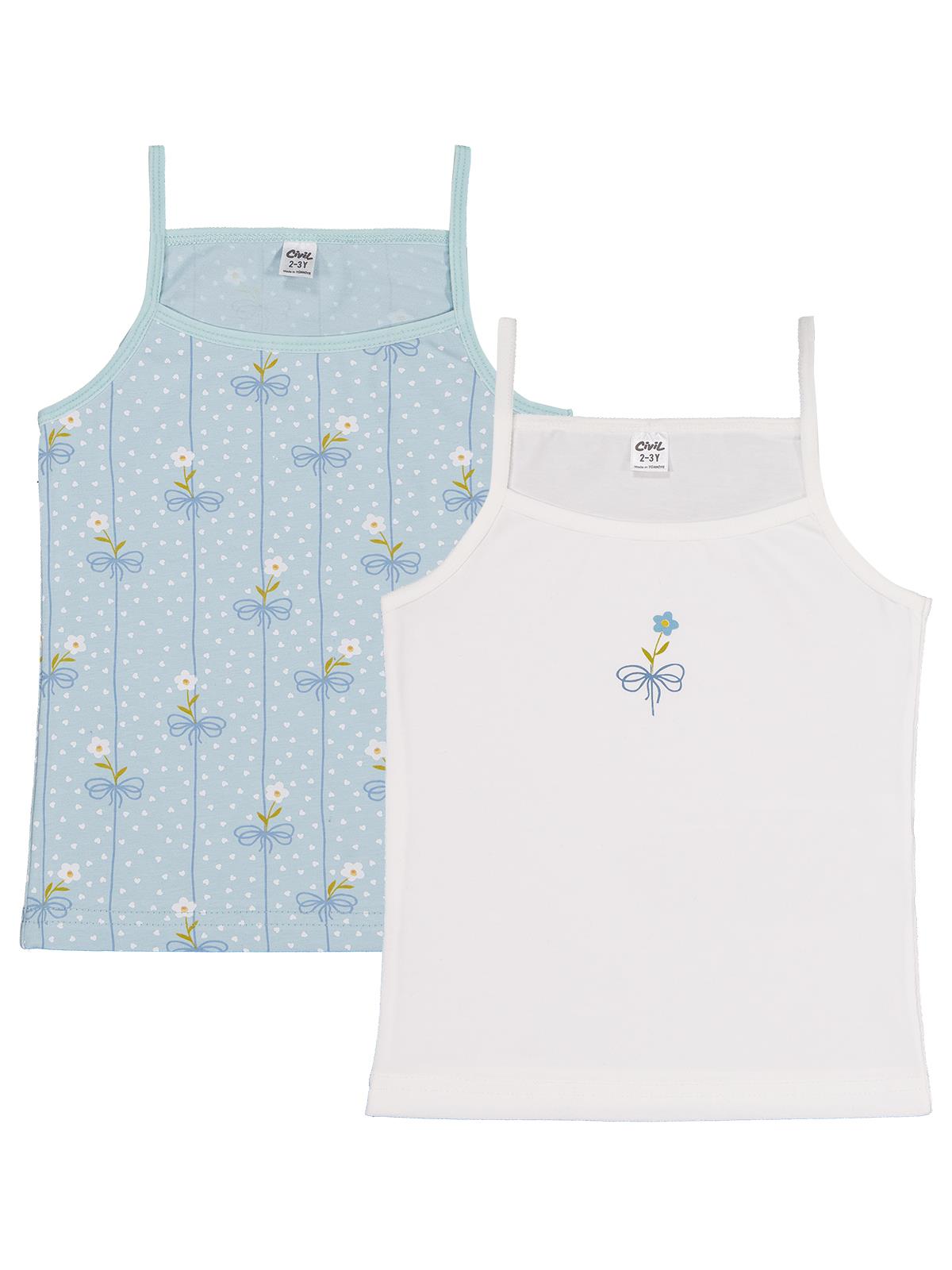 Civil Girls Flower 2-10 Yaş Kız Çocuk 2'li Atlet