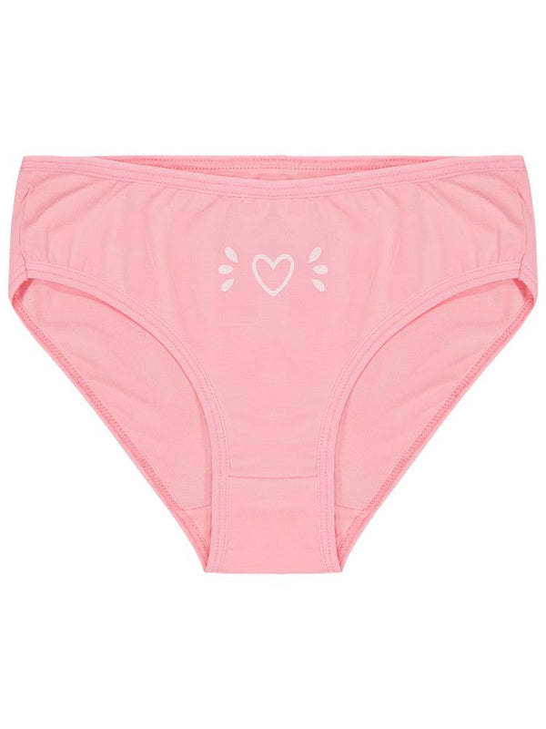 Civil Girls Kalp  2-10 Yaş Kız Çocuk 2'li Külot