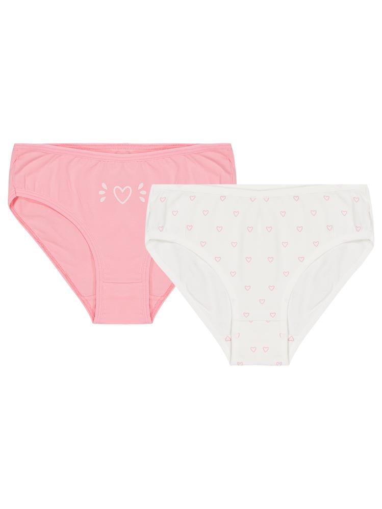 Civil Girls Kalp  2-10 Yaş Kız Çocuk 2'li Külot