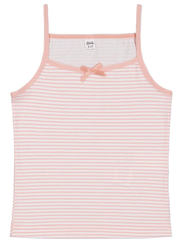 Civil Girls Çizgili  2-10 Yaş Kız Çocuk 2'li Atlet