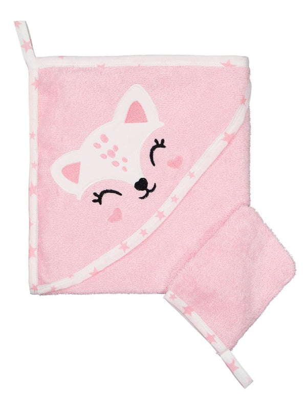 Civil Baby Ceylan Nakışlı Bambu Havlu - Pembe