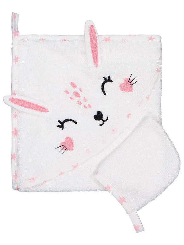 Civil Baby Tavşan Mobil Kulaklı Bambu Havlu - Ekru