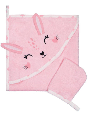 Civil Baby Tavşan Mobil Kulaklı Bambu Havlu - Pembe