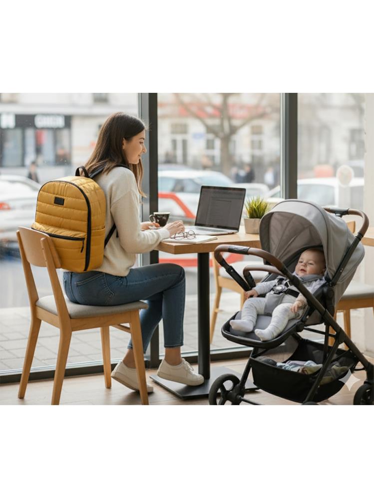 Babymol Selimiye Anne Bebek Bakım Çantası - Sarı