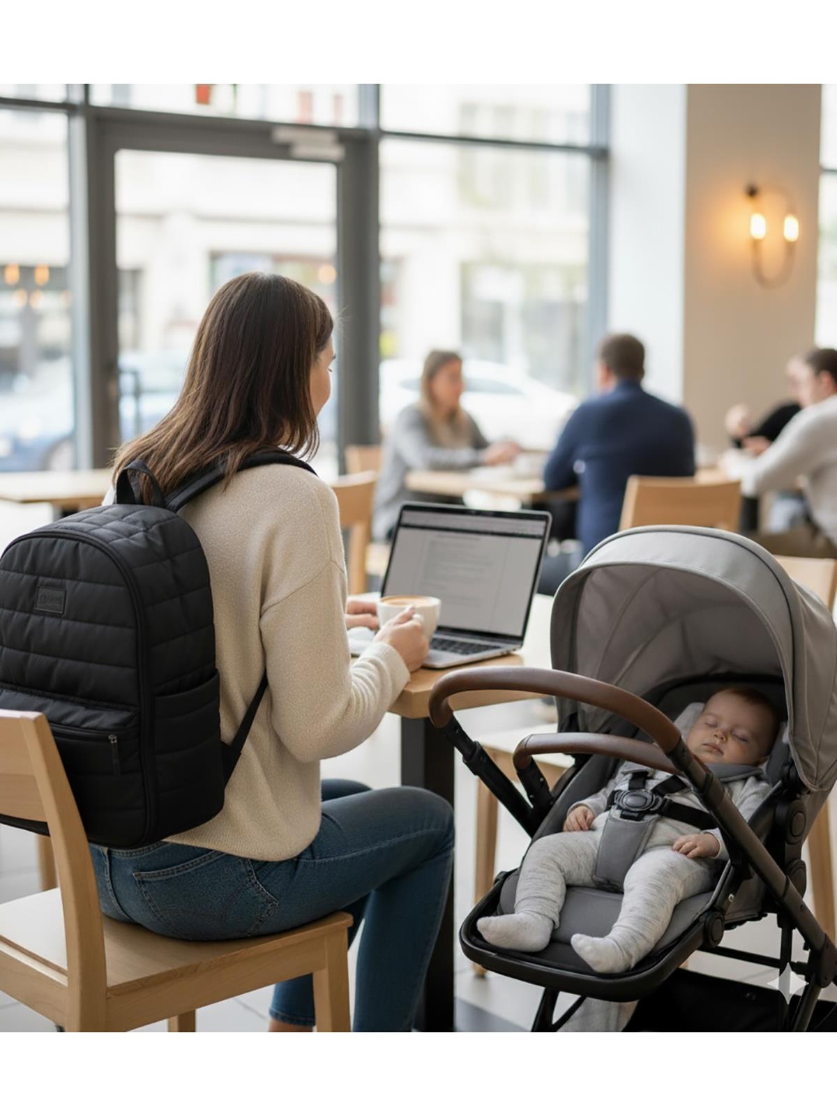 Babymol Selimiye Anne Bebek Bakım Çantası - Siyah