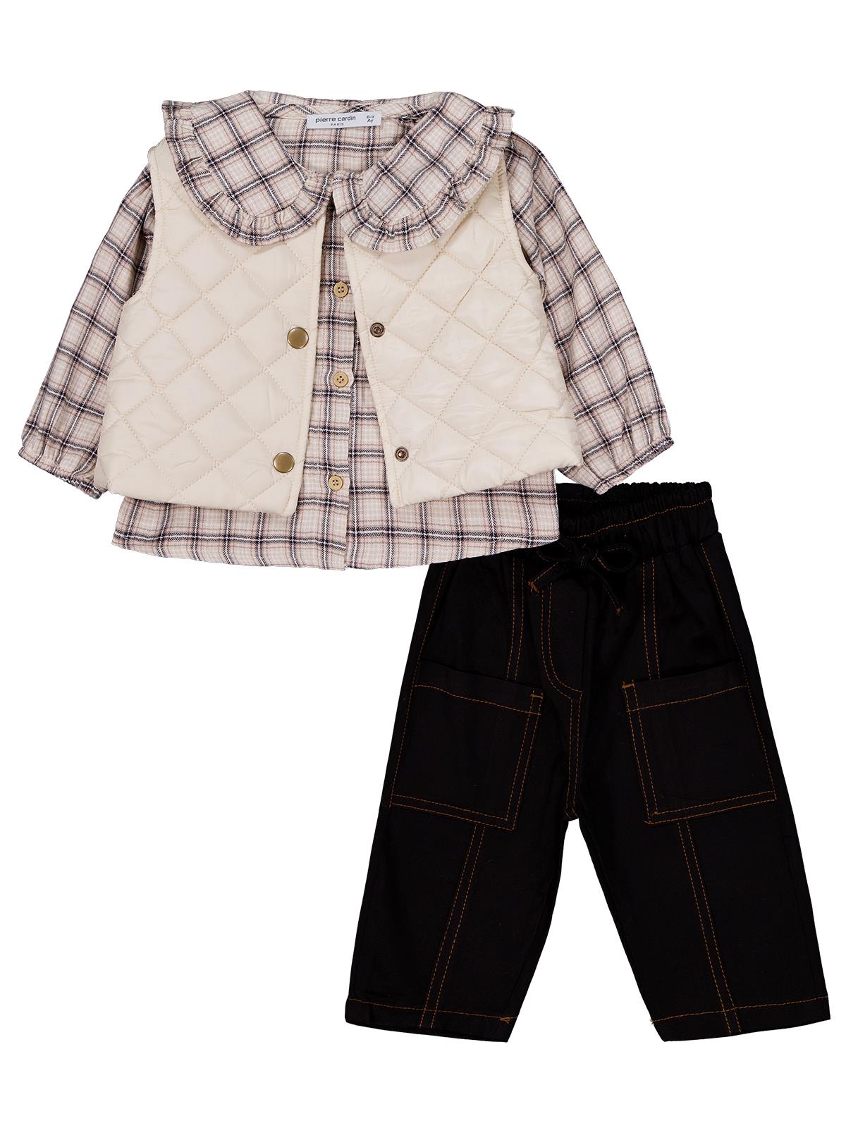 Pierre Cardin Şişme Yelekli 6-18 Ay Takım - Bej