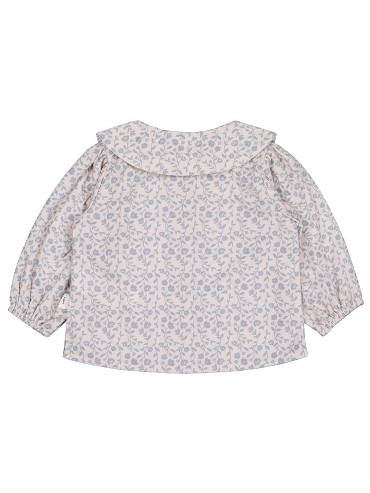 Civil Baby Çiçek Baskılı 6-18 Ay Gömlek - Mavi