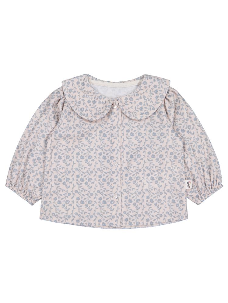 Civil Baby Çiçek Baskılı 6-18 Ay Gömlek - Mavi